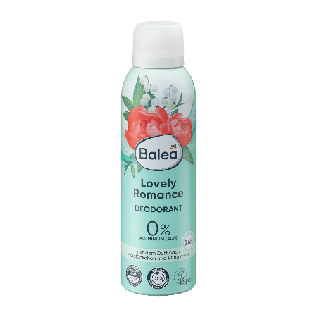 Balea Deodorant Spray Deodorant Lovely Romance , 200 ml , 24 Hours 0 Aluminum