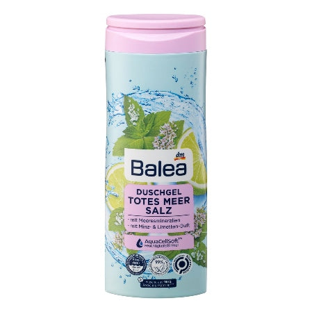 Balea Shower Gel Dead Sea Salt
With Sea Minerals With a Mint & Lime Scent AquaCellSoft Moisturizing Formula