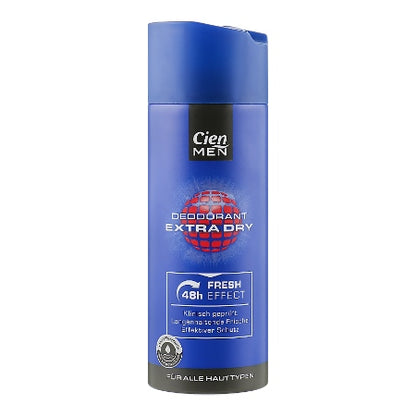 Buy Cien Men Deodorant Body Spray Extra Dry , 200 ml , 0 Aluminum 48 Hours Get Free 5 pcs Capsule Aloe Vera