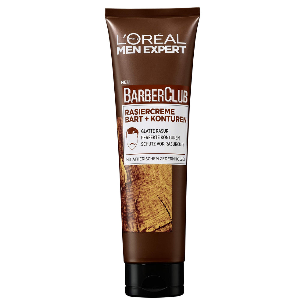 L'Oréal Men Expert Shaving Cream Bread + Contours  Smooth Shave Perfect Contours Protection Against  Shaving Cuts With Cedarwood Essential