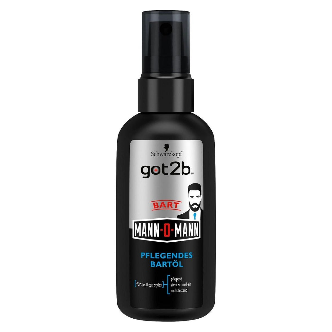 Schwarzkopf Got2b Bart Mann O Mann Nourishing Bread Oil For Well-Groomed Styles Nurturing Absorbs Quickly Non-Greasy