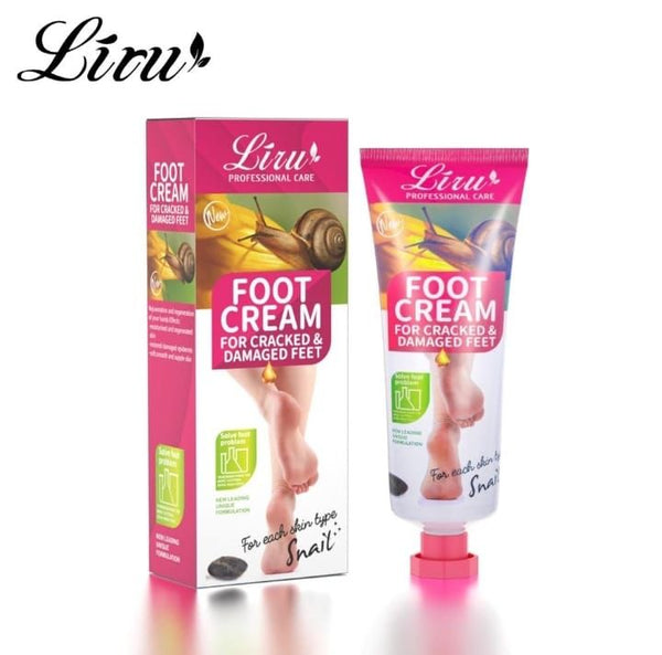 Liru Collagen Foot Care Repair Cream Avocado Oil Foot Cream For Cracked Damaget Feet  80 ml