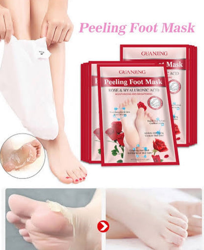 Foot Peeling Mask Rose & Hyaluronic Acid