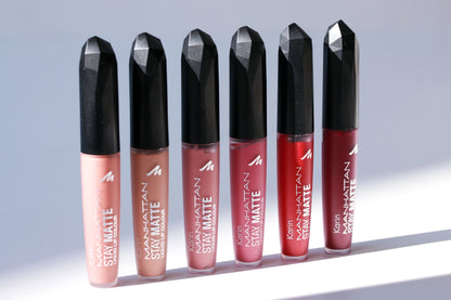 Manhattan Lasting Perfection Liquid Matte Lip Colour, Colour 500 Red Y For Broadway , Liquid Lipstick, Ultra Matt, 5.5 ml