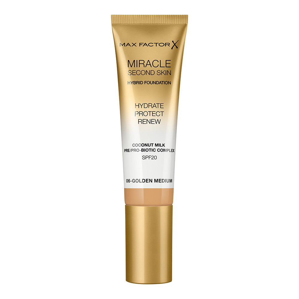 Max Factor Miracle Touch Second Skin, 06 - Golden Medium, 30 ml + SPF 20