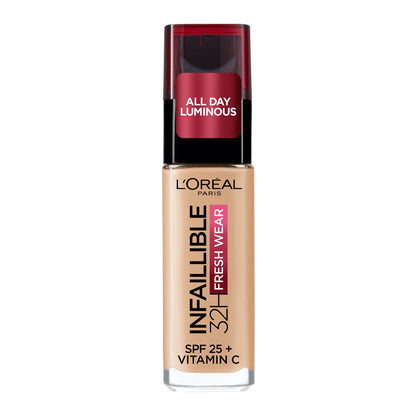 L'Oréal Paris Infallible 32H Fresh Wear Foundation 120 Golden Vanilla ( SPF25 + Vitamin C )