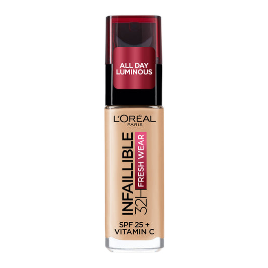 L'Oréal Paris Infallible 32H Fresh Wear Foundation 120 Golden Vanilla ( SPF25 + Vitamin C )