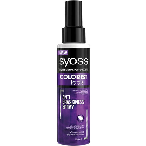 Syoss Colorist Tools Anti Brassiness Spray Hair ( سبراي يحافظ على الشعر  الملون و حماية من الشمس UV )