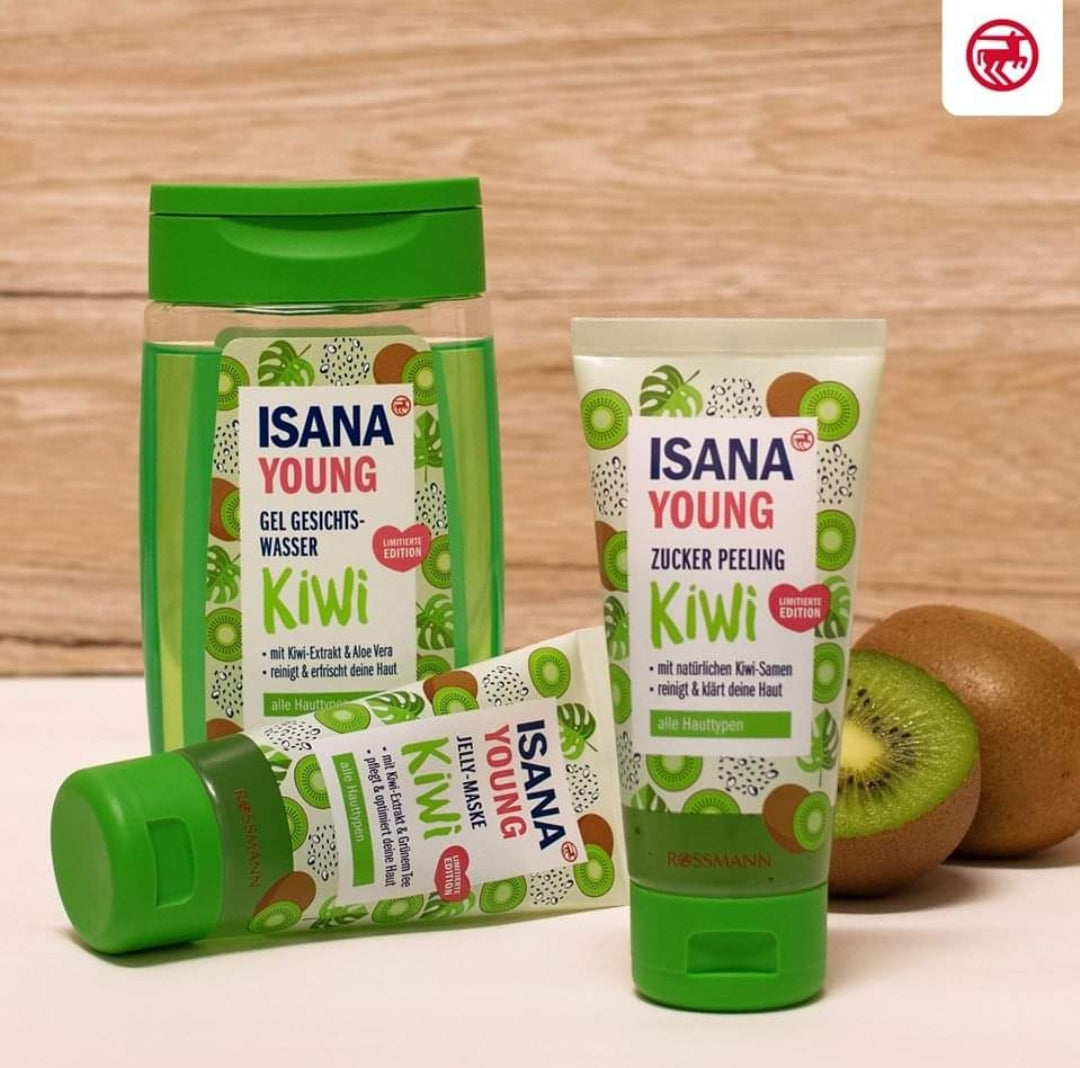 Buy Isana Facial Wash For Alll Skin Types, With Kiwi 🥝 & Aloe Vera Extract, Cleanser ;  Refreshes Your Skin, Vegan 100% Get Free 90 Capsules Aloe Vera