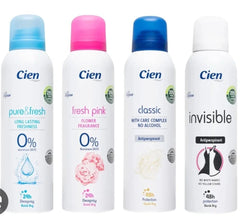 Cien Invisible No White No Yellow Spots Antiperspirant 48 Hours Protection Quick Dry