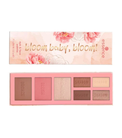 Essence Bloom Baby Bloom! Eye & Face Palette ( Eyeshadow , Blush , Bronzer & Highlighter )