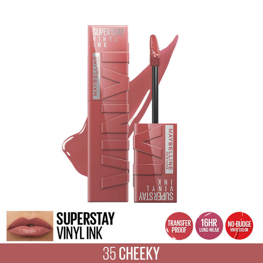 Maybelline Super Stay Vinyl Ink Longwear Liquid Lipcolor 35 Cheeky