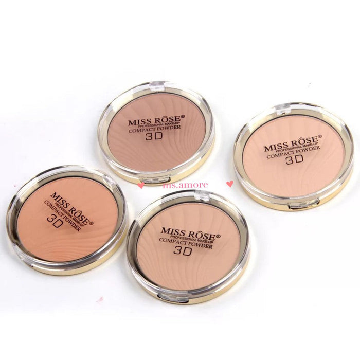 Miss Rose Matte Finish Compact ( Medium Skin ) 02 , 12g ( You Can Use It As Bronzer For Light Skin )