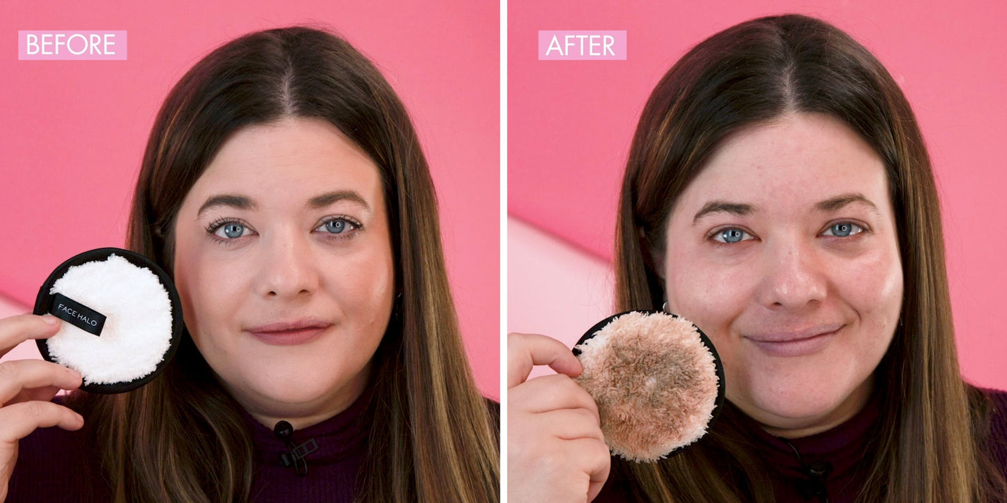 Makeup Remover  Facial Cleansing Sponge 🧼 ( White )