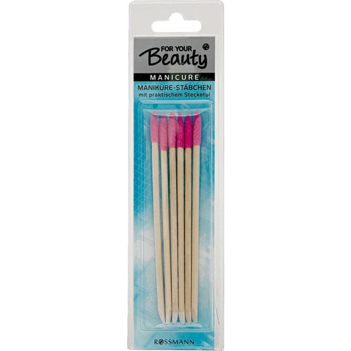 For Your BeautyFor Your Beauty Manicure Sticks Pack of 6 with Storage Bag
