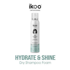 Hydrate & Shine Dry Shampoo Foam - Ikoo Infusions Shampoo Foam Color Hydrate & Shine (ممتاز للشعر الدهني ) ( Free Gift ) For Order Above 22$