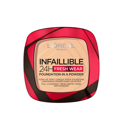 L'Oreal Paris Infallible Fresh Wear Foundation in a Powder, Up to 24 Hour Wear, 040 Cashmere