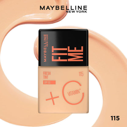 Maybelline Fit Me Fresh Tint SPF50 / 01 → 115