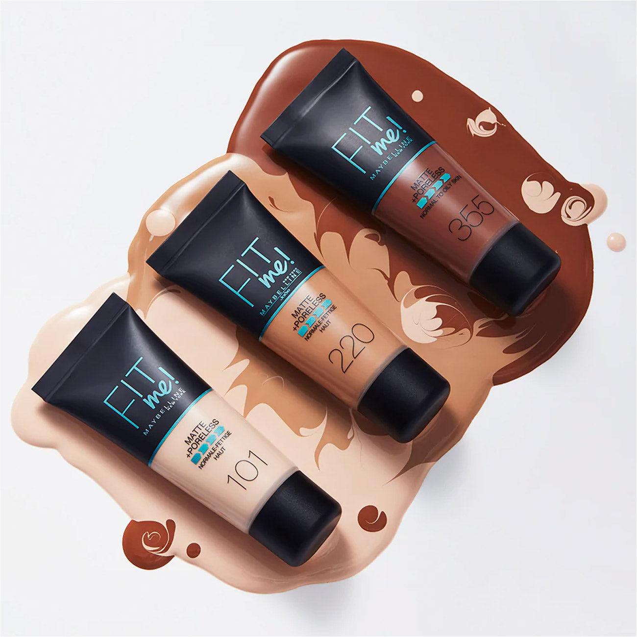 Maybelline Fit Me Matte + Poreless Liquid Foundation Ideal For Normal To Oily Skin 120 Classic Ivory