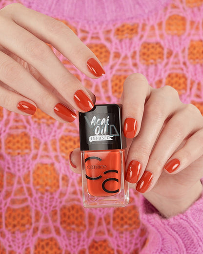 Catrice ICONails Gel Lacquer Acai Oil Infused 83 Orange Is The New Black 10.5ml