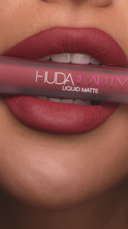 Huda Beauty Liquid Matte Lipstick Bombshell Free Saint Germain Lip Liner C36