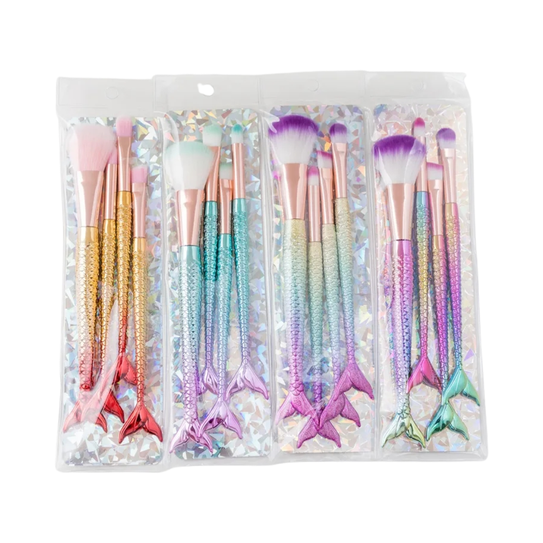 Mermaid Brush Set ( 4 PCS ) ( Random Color )