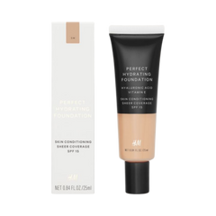 H & M Perfect Hydrating Foundation Sheer Coverage+ Hyaluronic Acid + Vitamin E  & SPF 15 / 5W Honeycomb