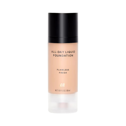 H & M All Day Liquid Foundation Long Lasting Medium Coverage Warm Ivory