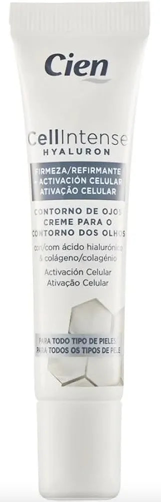 Cien - Cell Intense - Eye Contour 15 ml. with Hyaluronic Acid and Collagen. Cellular Activation. For all skin types.