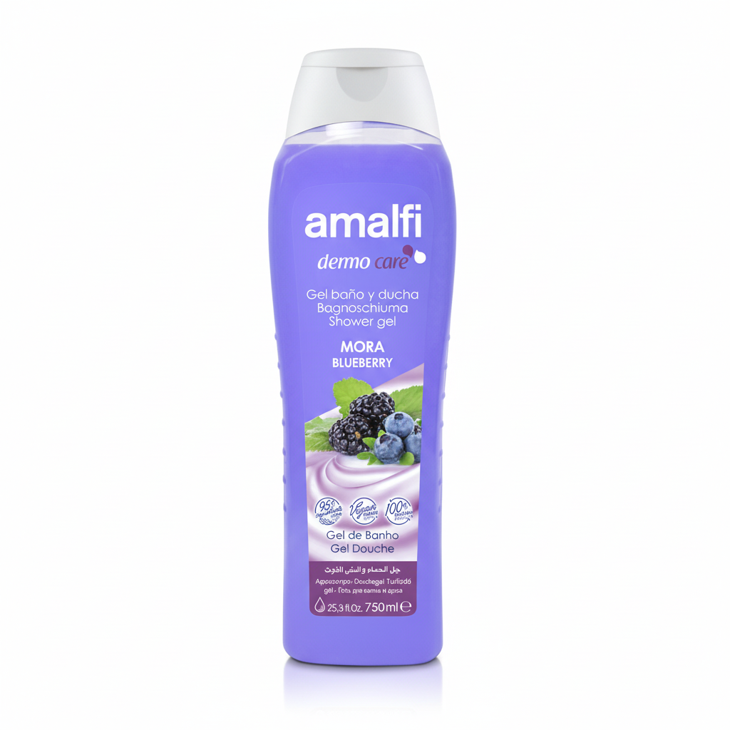 Amalfi Shower Gel Mora Blueberry 🫐 Family Size 750 ml