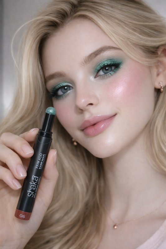 Shaka Innovative Beauty Ombretto Eyeshadow 06 ( Frosted Green)