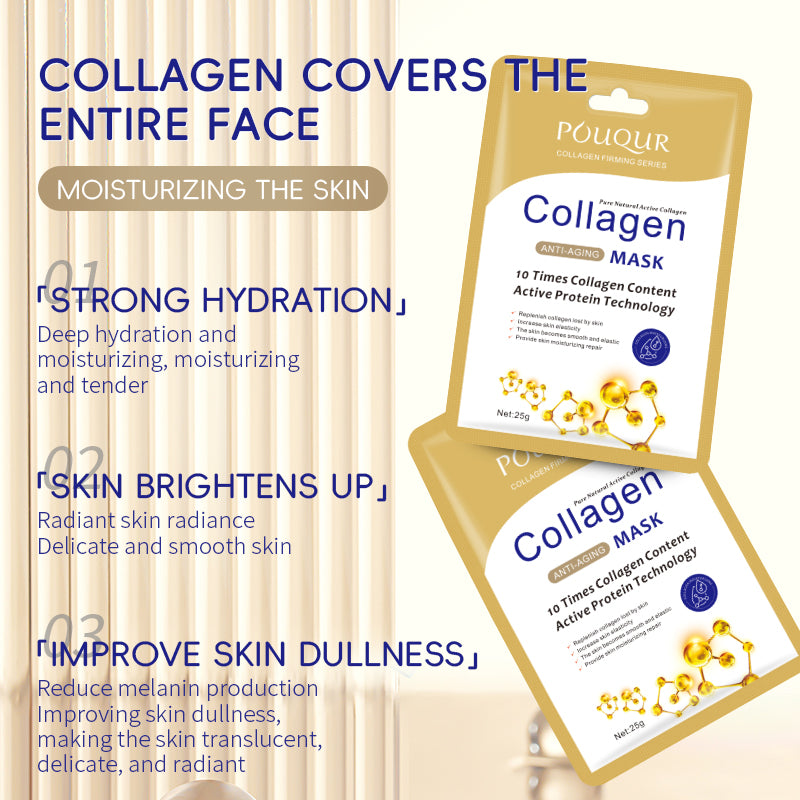 POUQUR Collagen Skin Korean Face Sheet Mask