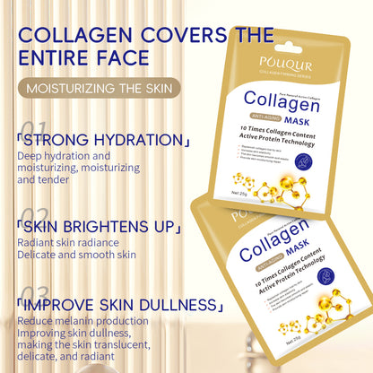 POUQUR Collagen Skin Korean Face Sheet Mask