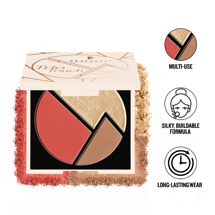 Character Trio Touch Palette ( Blush , Bronzer , Highlighter ) 03