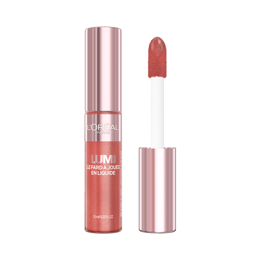 L'Oreal Paris Lumi Le Liquid Blush with a Glowy Radiant Natural Blush Finish, Weightless and Buildable 630 Glowy True Rose