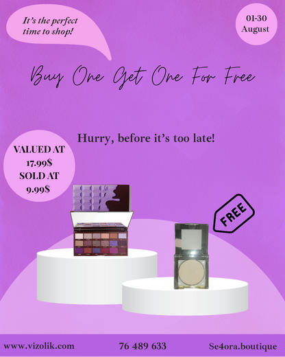 Buy I Love Revolution Violet Eyeshadow  Palette Get Free Mono Eyeshadow