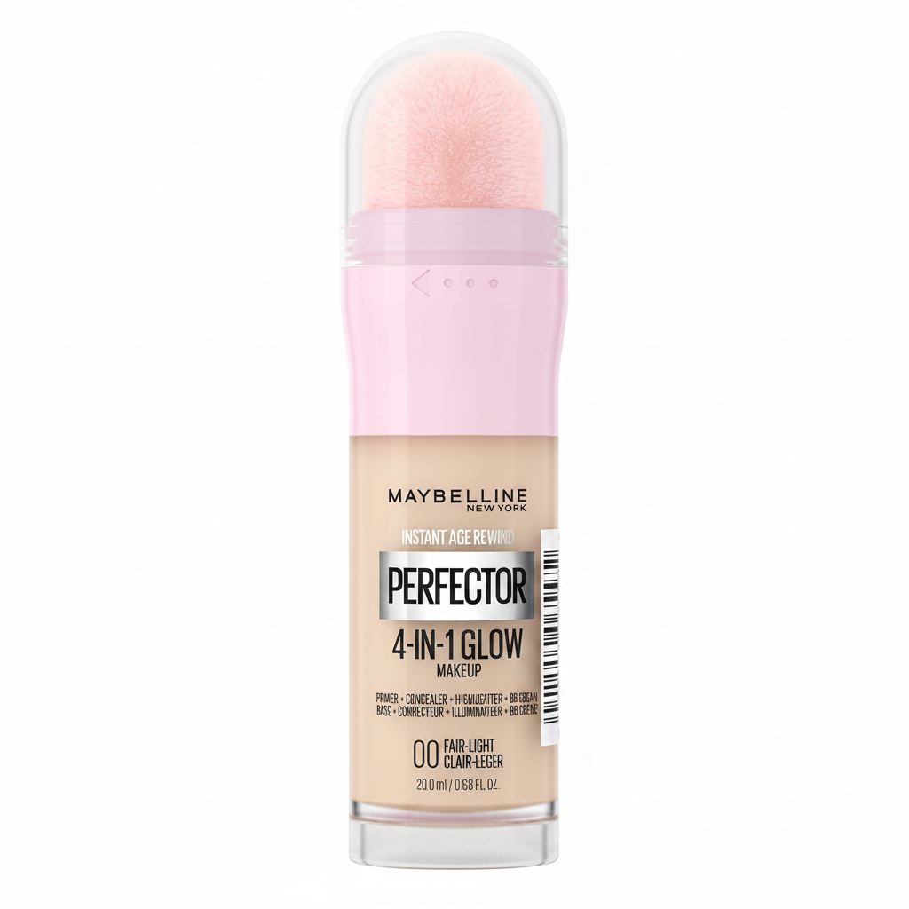 Maybelline Instant Anti Age Perfector 4 In 1 Glow ( Primer , Concealer , Highlighter , BB Cream, Light Foundation )00 Fair Light