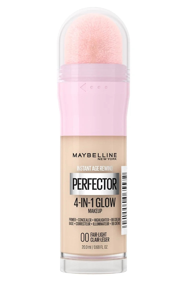 Maybelline Instant Anti Age Perfector 4 In 1 Glow ( Primer , Concealer , Highlighter , BB Cream, Light Foundation )00 Fair Light