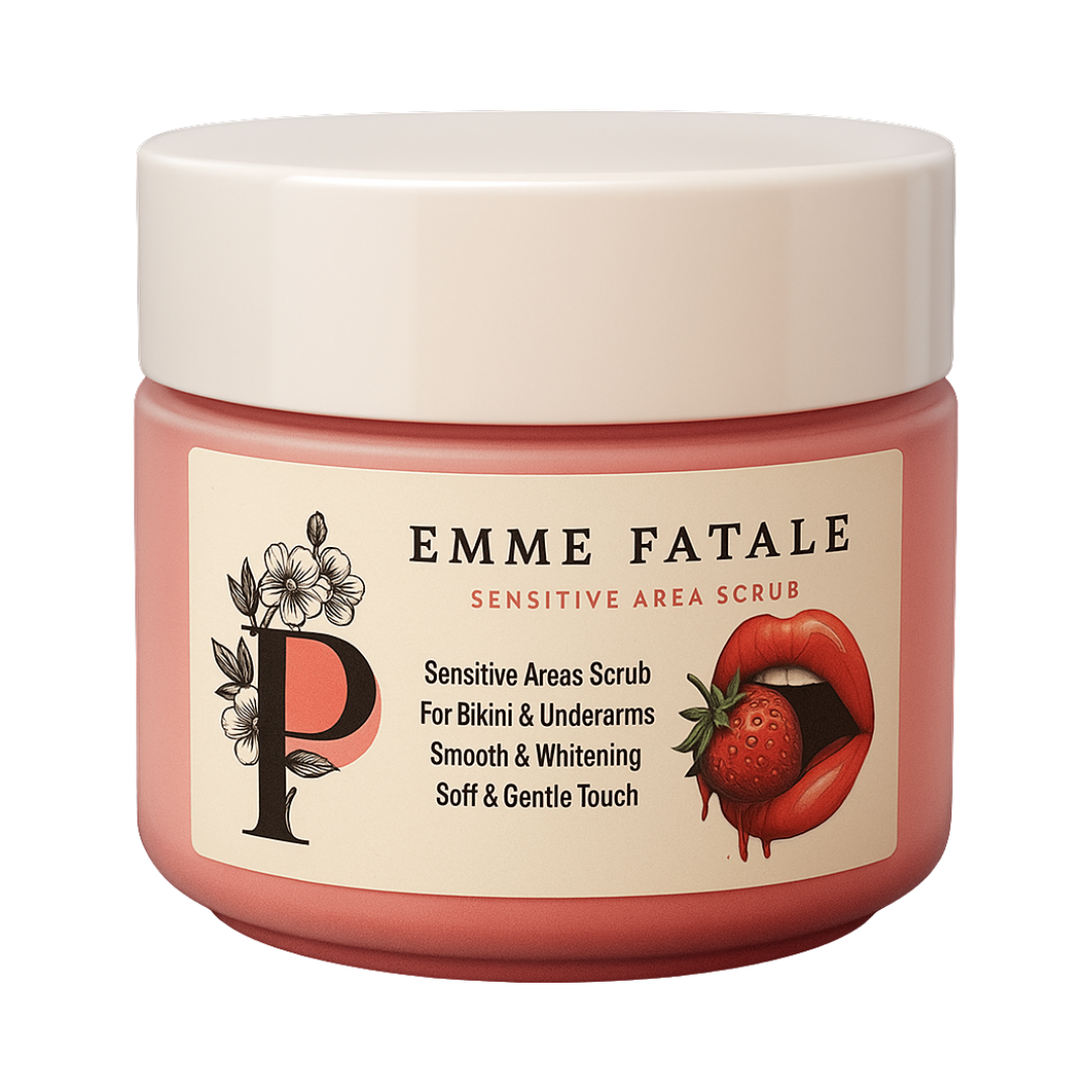 Femme Fatale Strawberry 🍓 Scrub For Sensitive Areas & Underarms