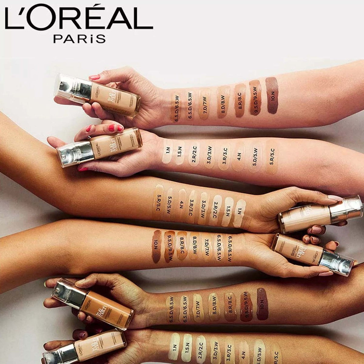 L'Oreal Paris True Match Super Blendable Foundation With Hyaluronic Acid 3N Neutral 16 SPF