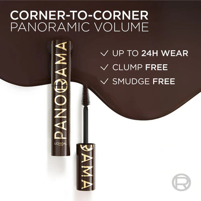 L'Oréal Voluminous Panorama Mascara, Volumizing and Lengthening ( Brown )