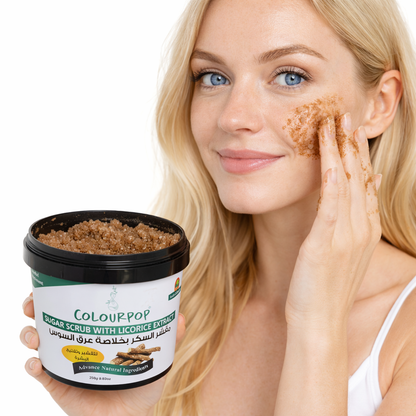 Sugar Scrub Licorice Extract عرق السوس For Body ( Mini Size 250g )