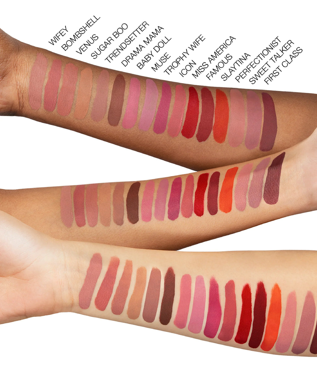 Huda Beauty Liquid Matte Lipstick Bombshell Free Saint Germain Lip Liner C36