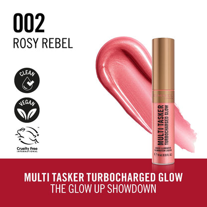 Rimmel Multi Tasker Turbocharged Glow 002 Rosy Rebel