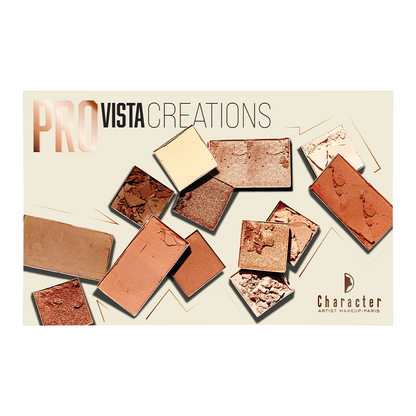 Character Pro Vista 40 Color Eyeshadow Palette ( Eyeshadow, Blush , Bronzer , Highlighter )