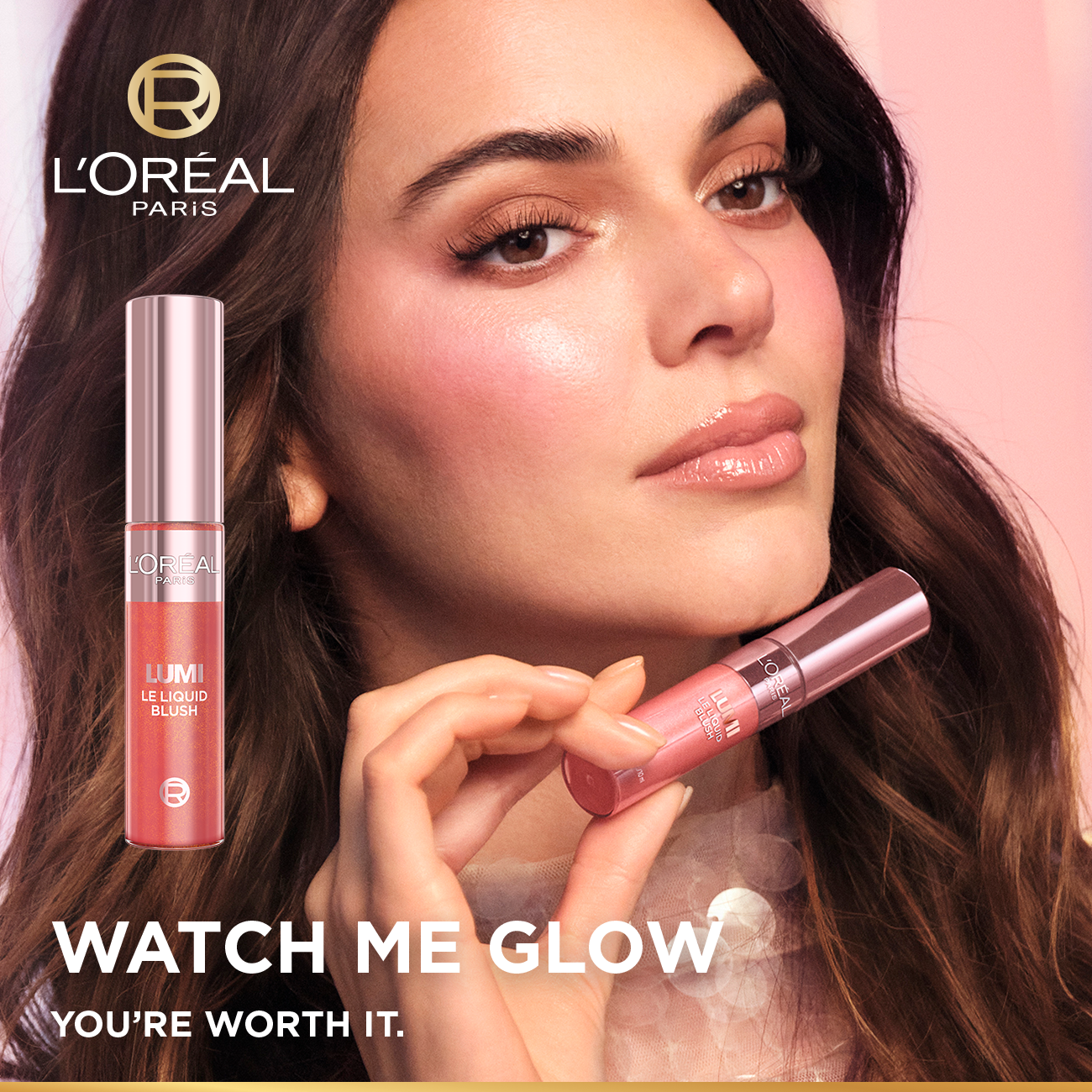 L'Oreal Paris Lumi Le Liquid Blush with a Glowy Radiant Natural Blush Finish, Weightless and Buildable 640 Glowy Rogue Paris