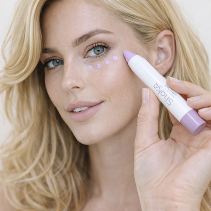 Shaka Innovative Beauty Concealer 02 Violet ( Outlet  Swatched ) للبشرة الباهتة أو المطفية بيعطي إشراقة حول الشفاف و العيون