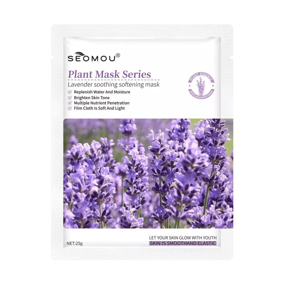 SEOMOU Lavender Soothing Softening Korean Mask Face Sheet Mask
