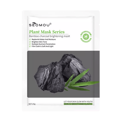 SEOMOU Bamboo Charcoal Brightening Korean Face Sheet Mask