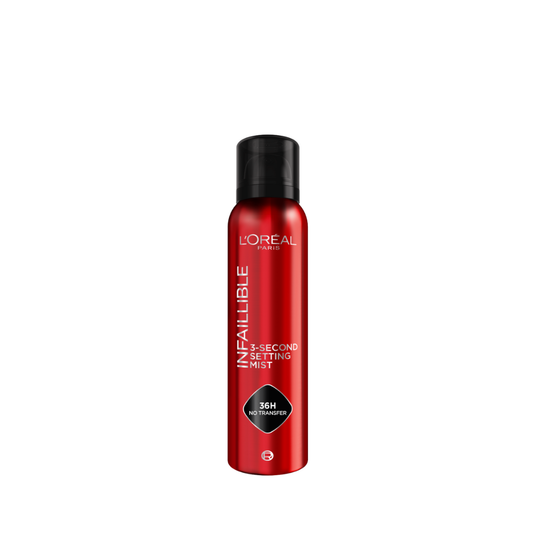 L’Oréal Paris Infaillible 3-second Setting Mist Spray, Locks Makeup For 36h Of Long Wear, With No Transfer, No Marks, No Stickiness